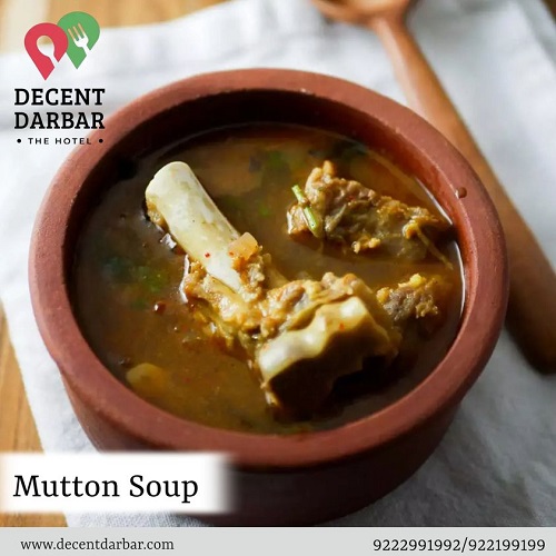 Mutton soup is a comforting and hearty dish
