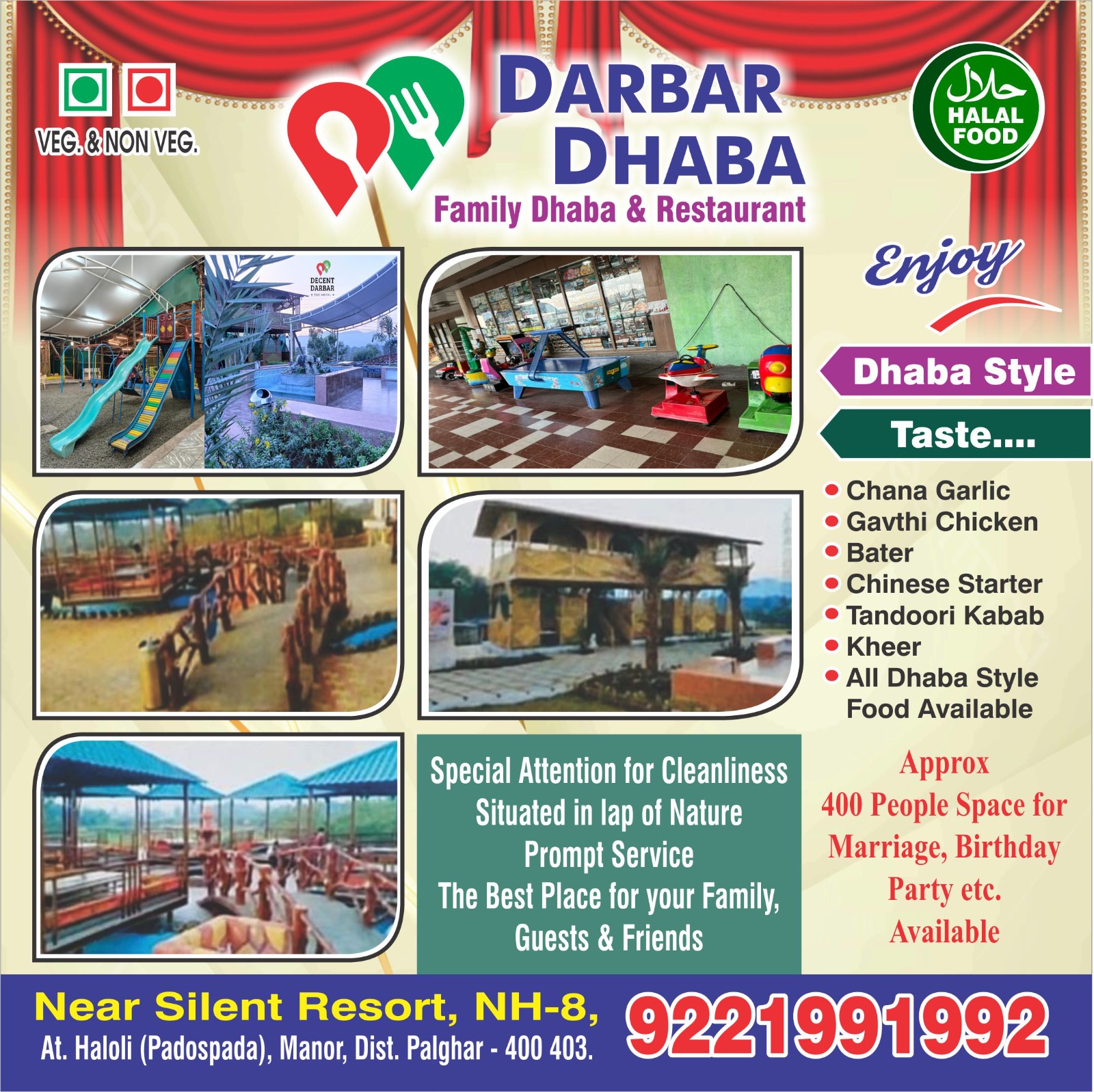 Enjoy Pure Dhaba Style Taste with Comfort & Celebr