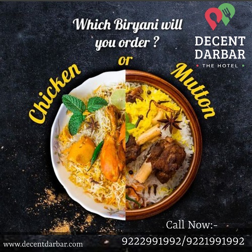 Which Biryani Will You Order ?  Chicken Or Mutton