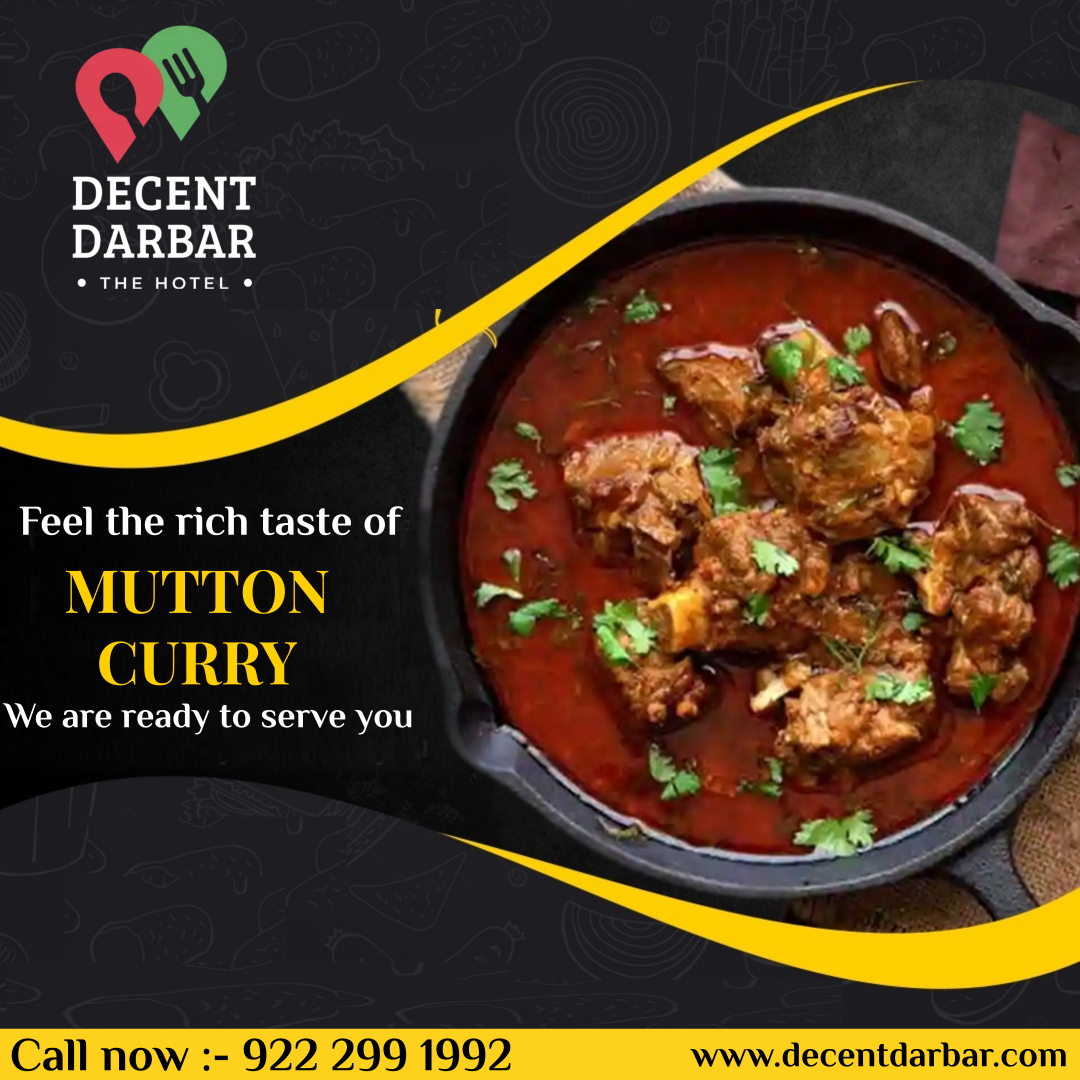 Feel the rich taste of  MUTTON CURRY. We are ready