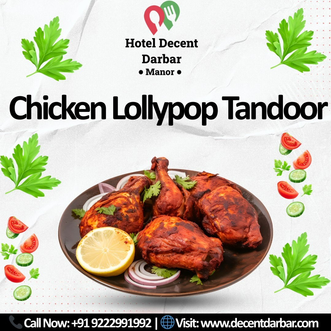 Try our sizzling Chicken Lollypop Tandoor 