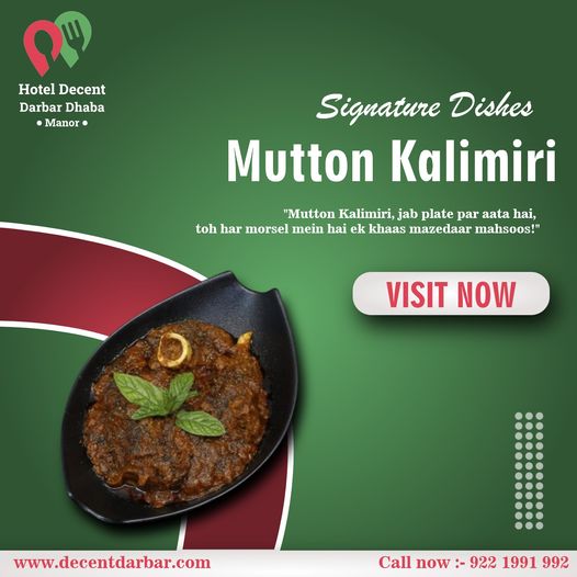 Try Our Signature Mutton Kalimiri