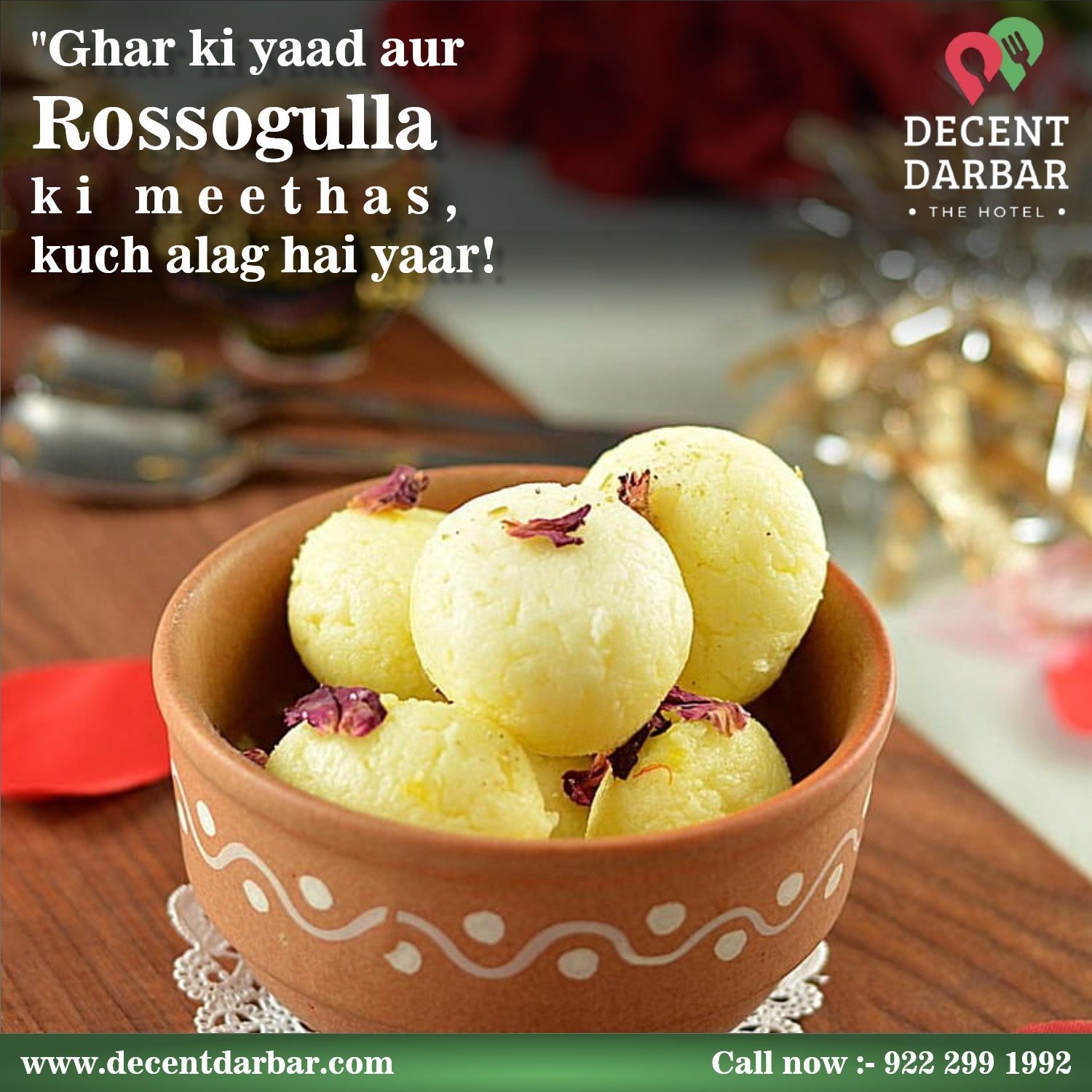 "A taste of India's sweetest delight: Rossogulla!"